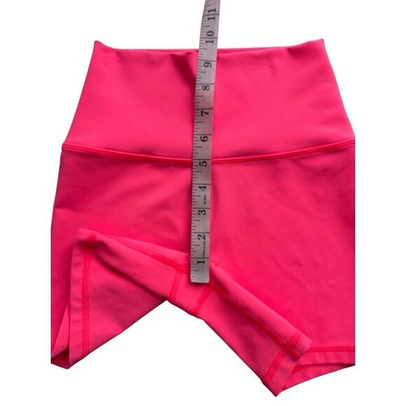 OFFLINE By Aerie Goals Rib 5" Bike Short In Tropadelic Pink Size S - Picture 7 of 10